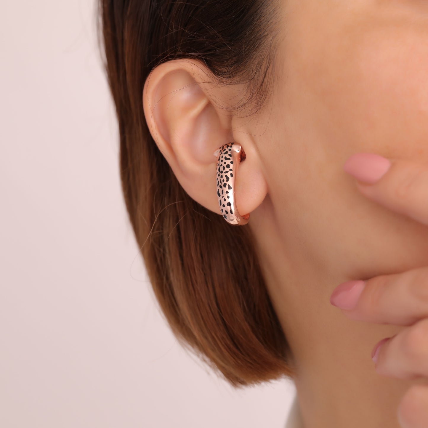 Rose Gold Plated Felino Earrings