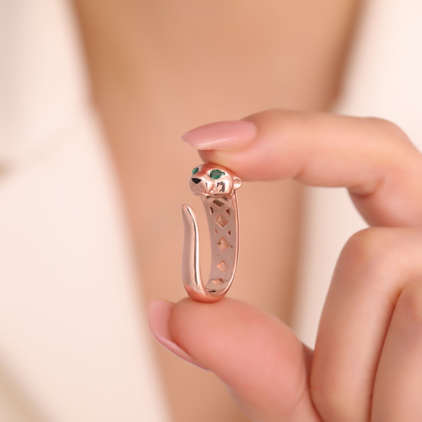 Rose Gold Plated Felino Earrings