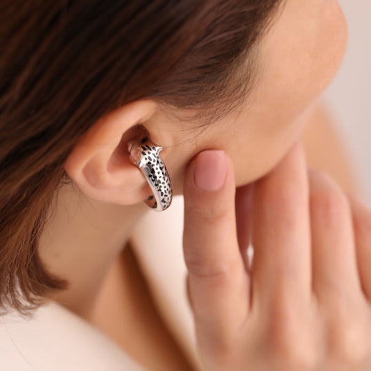 Silver Felino Earrings