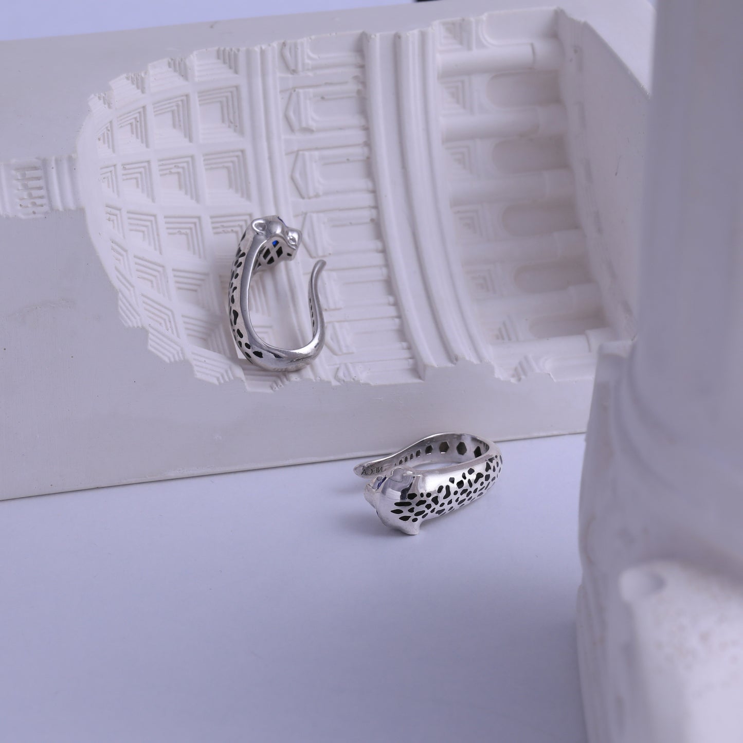 Silver Felino Earrings
