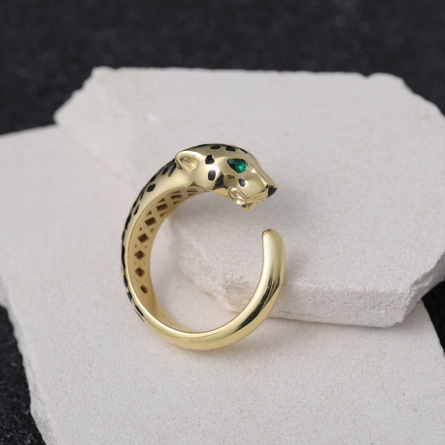 Yellow Gold Plated Felino Ring