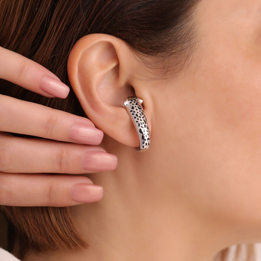Silver Felino Earrings