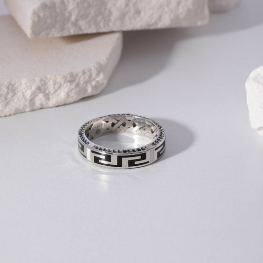 Per Sempre Siyah Mineli Kadın Yüzük