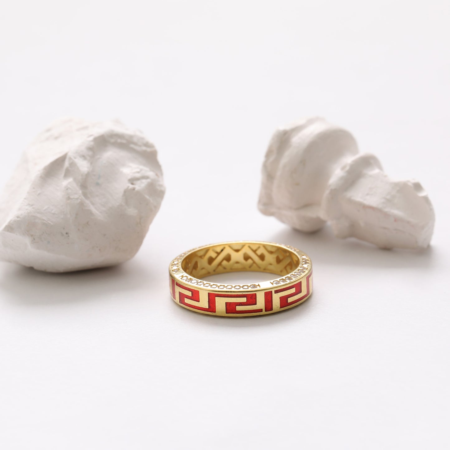 Per Sempre Kırmızı Mineli Kadın Yüzük