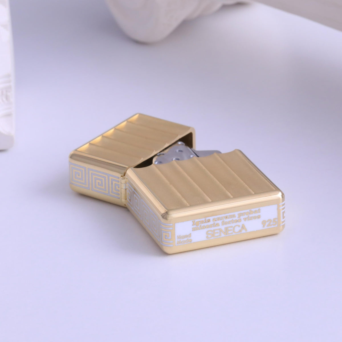 Eterna Gold-Plated Silver Cigar Lighter — product view by Seneca Jewelry